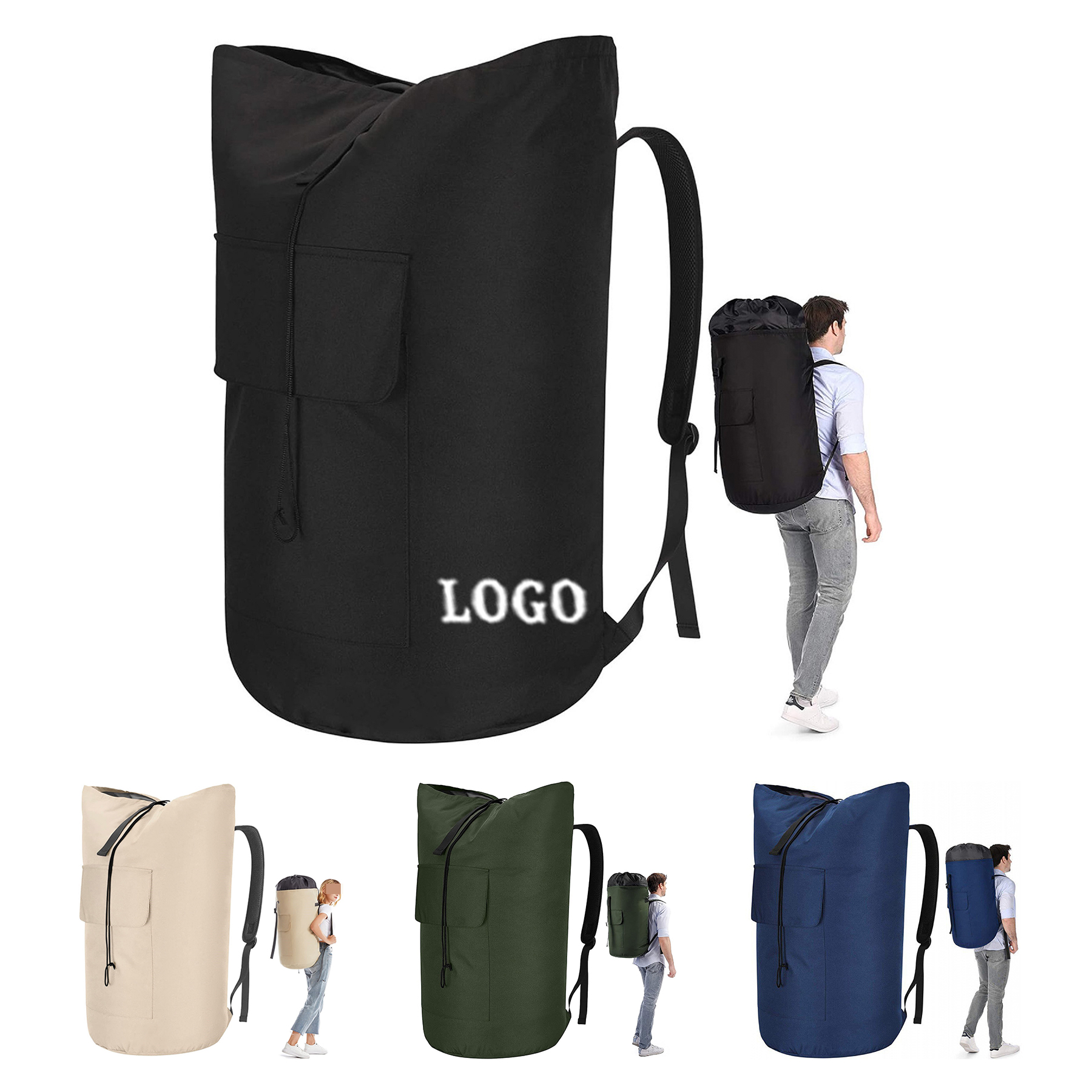 Large 125L Laundry Bag with Strong Adjustable Shoulder Straps 2