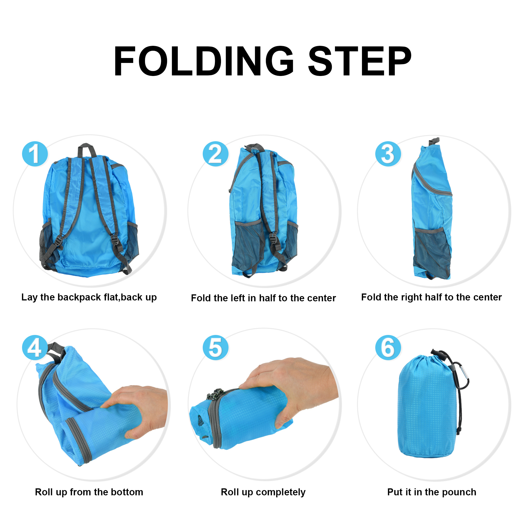 Lightweight Foldable Travel Backpack 9