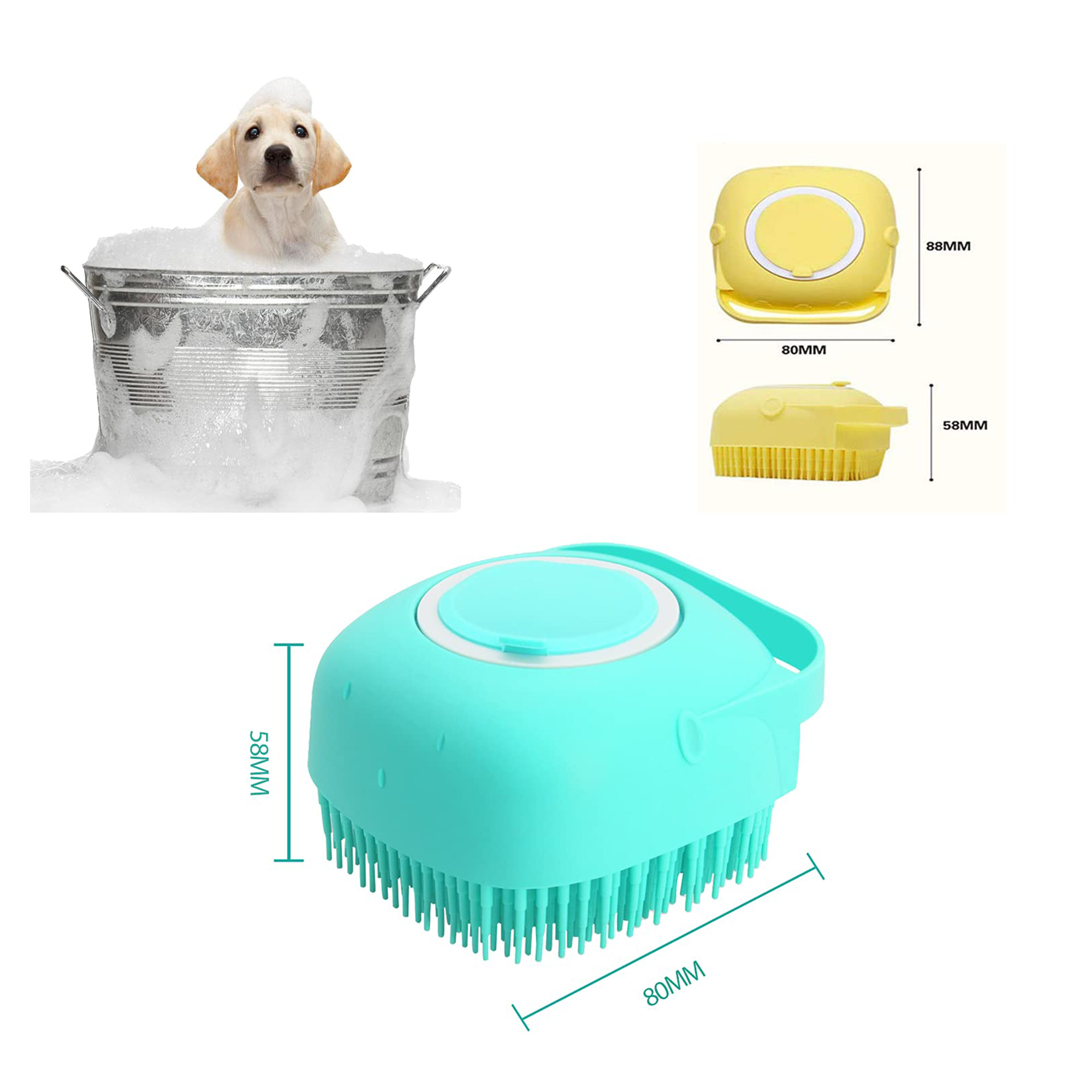 Pet Grooming Bath Massage Brush 3