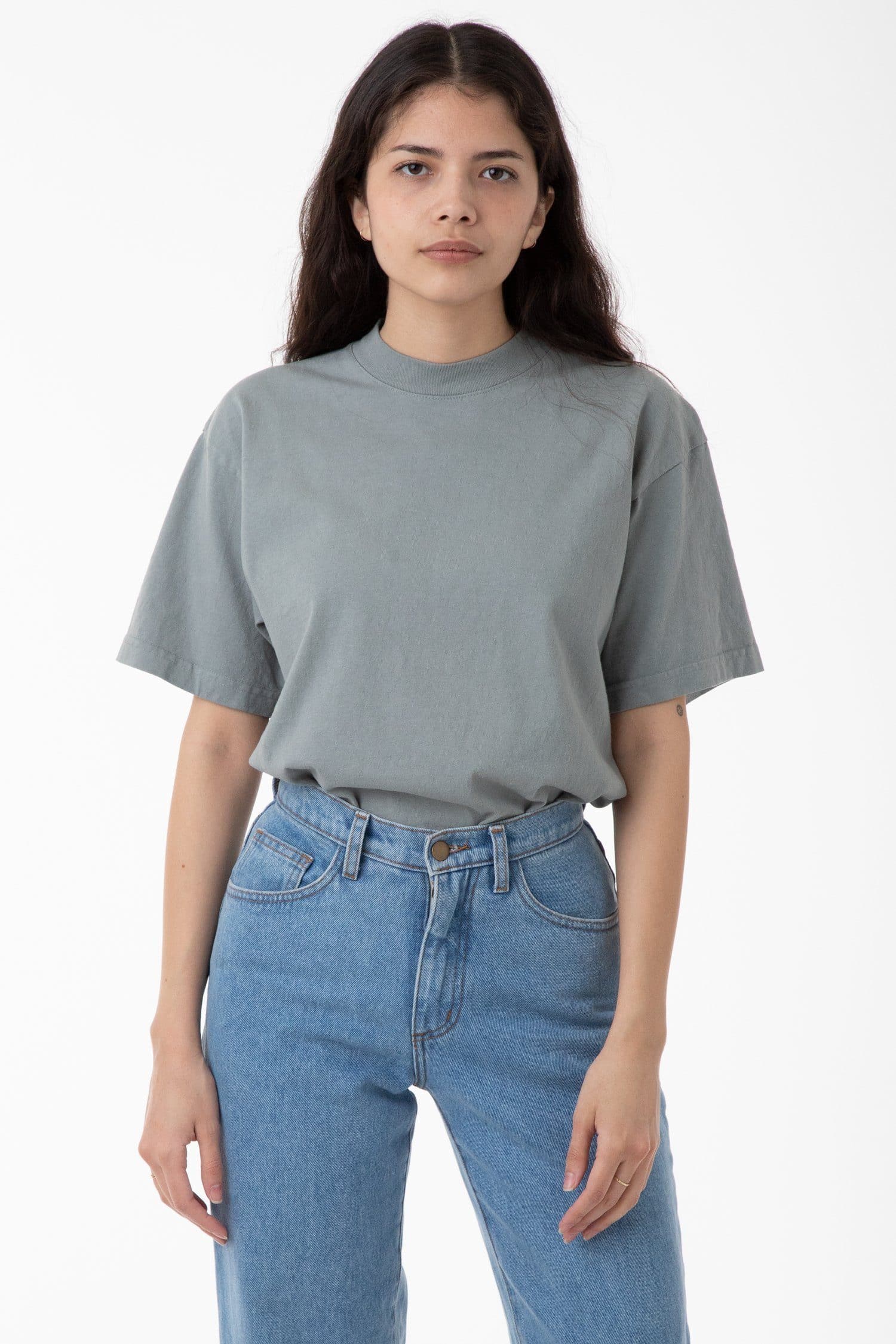 14/1 S/S MOCK NECK T 7.5OZ 6