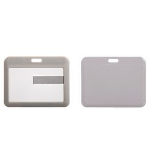 Slide Open Plastic Portrait Lanyard Card Holder 29