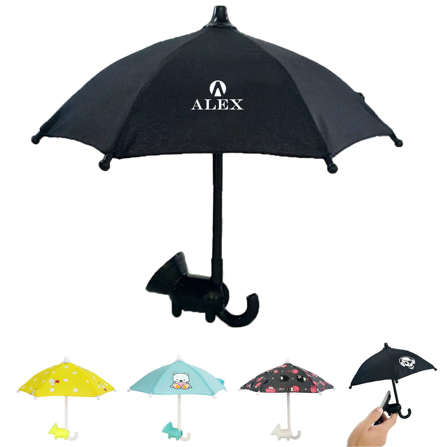 Mobile Phone Holder W/ Mini Umbrella