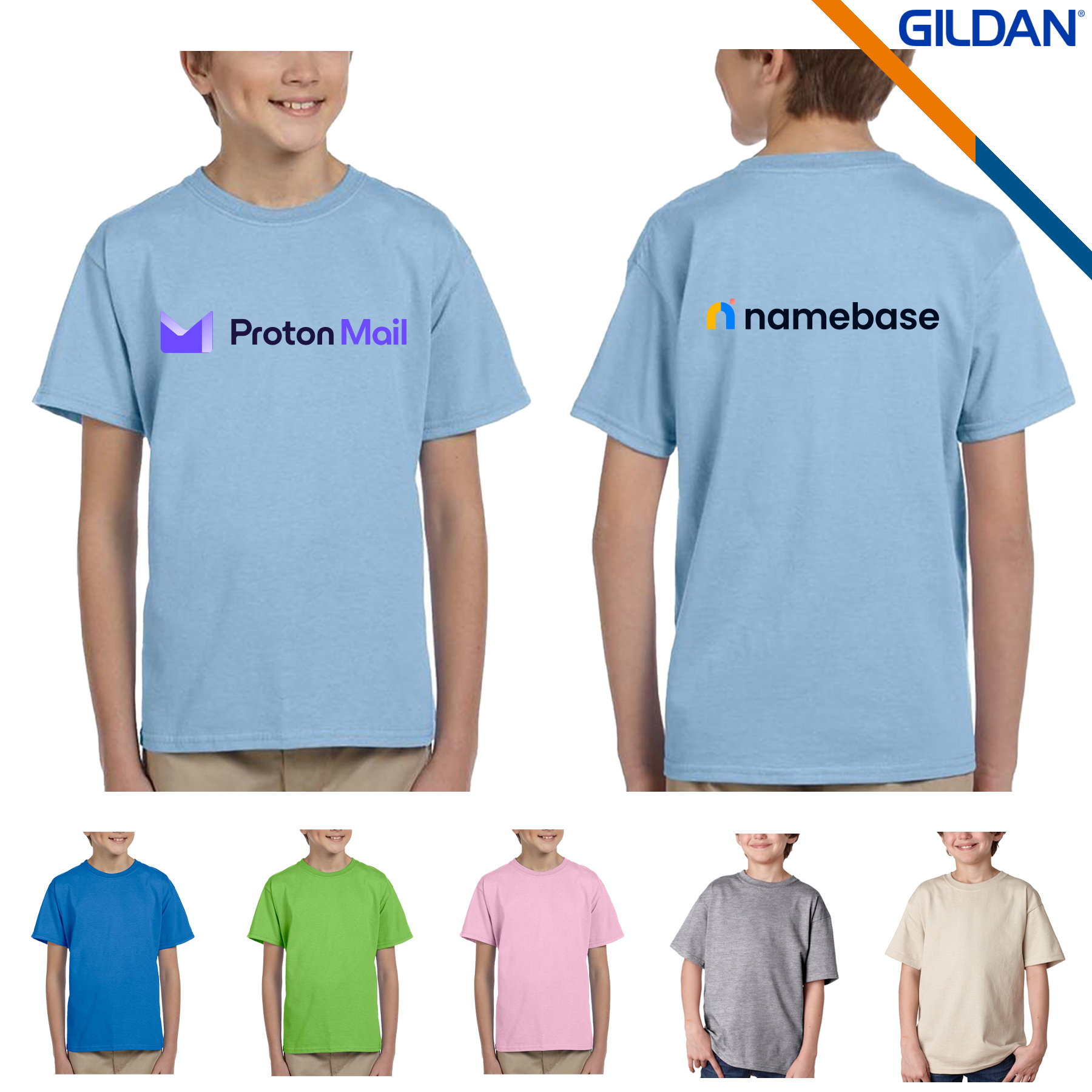 Gildan® 6.1 oz 100% Cotton Preshrunk YouthT-shirts 3