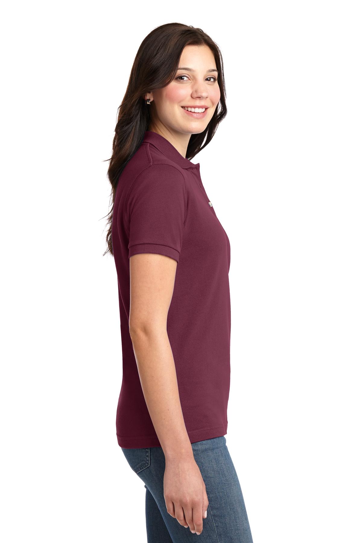 Port Authority Women's Heavyweight Cotton Pique Polo. L420 95