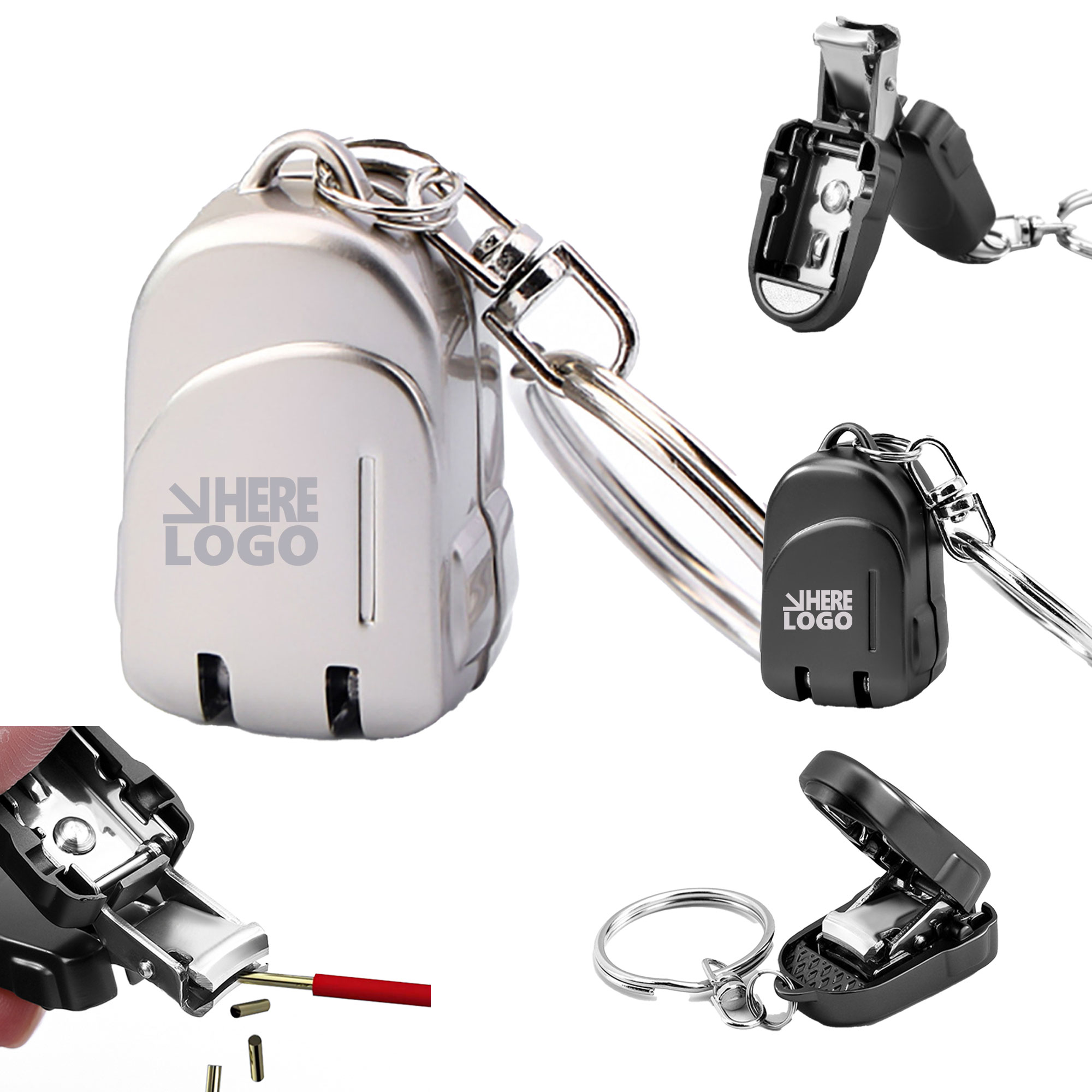 MOQ 20 Mini Nail Clipper Keychain 2