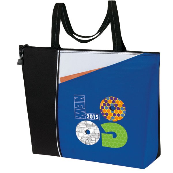 "Slant" All Purpose Zippered Tote Bag 2
