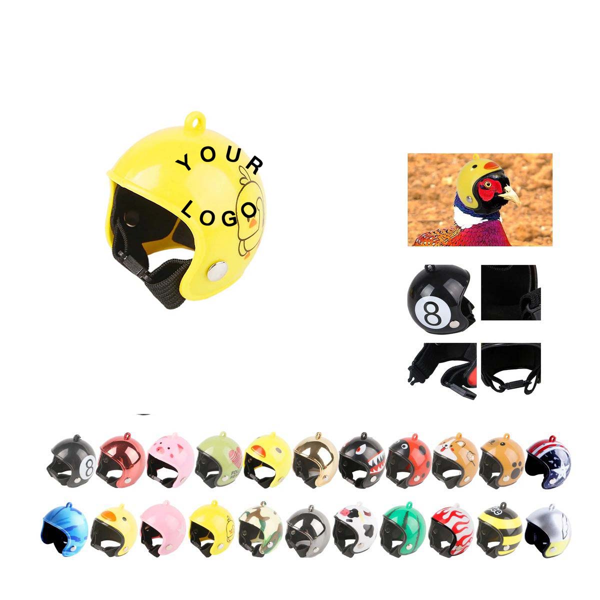 Mini Chicken Helmet for Poultry Safety and Style 4