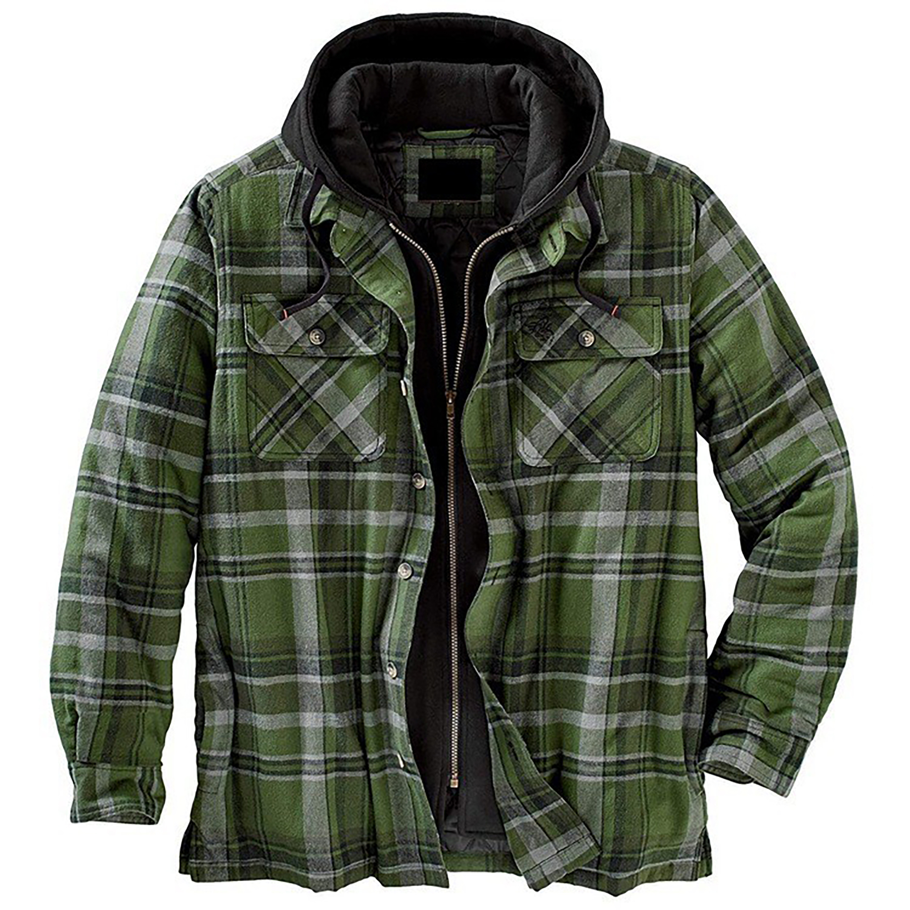 Plaid Cotton Hooded Jacket 23