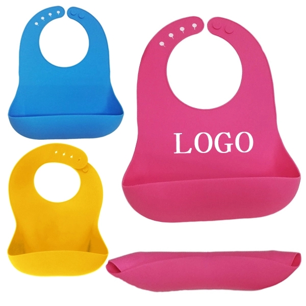 Waterproof Silicone Baby Bibs 1