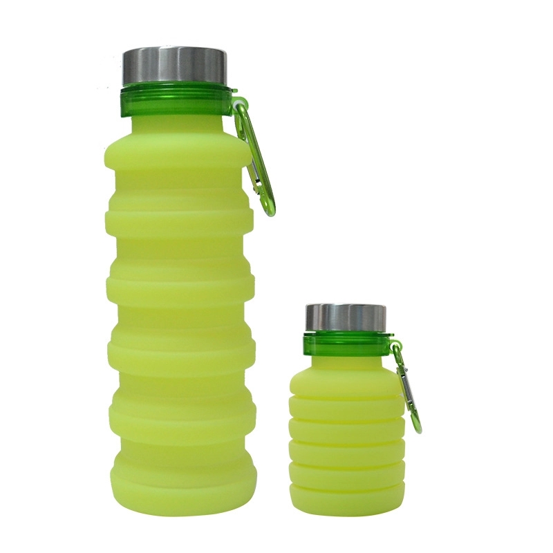 18 oz Silicone Bottle With Key Chain 3