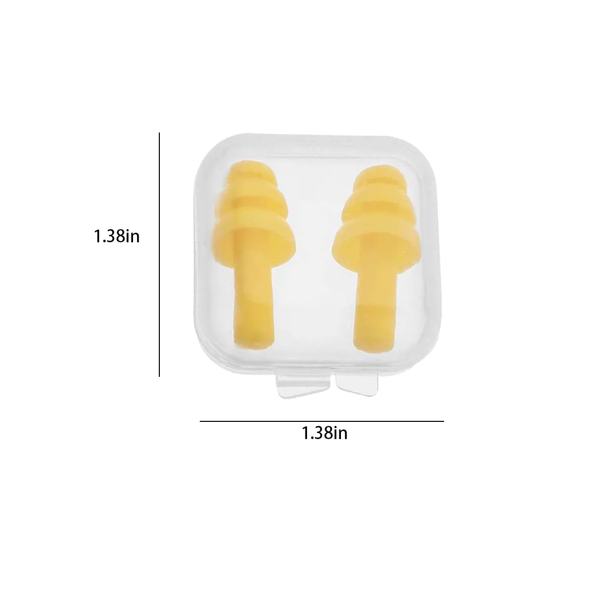 Soft Silicone Reusable Sleeping Noise Cancelling Earplugs 2