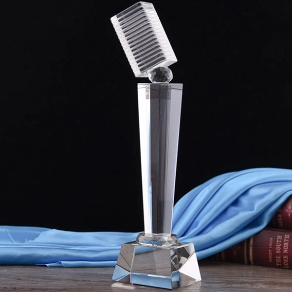 Crystal Microphone Music Trophy Award 4