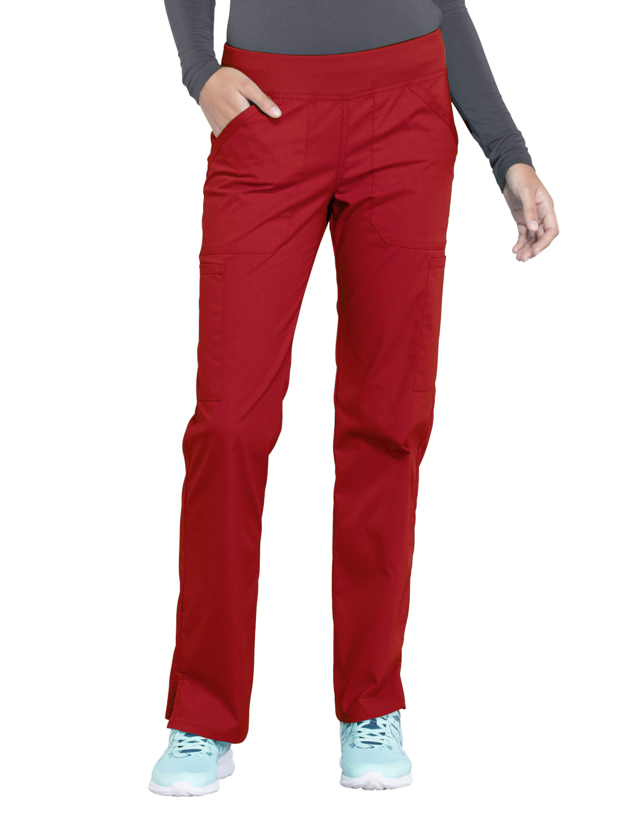 Cherokee - Workwear Professionals - Mid Rise Straight Leg Pull-on Cargo Pant
