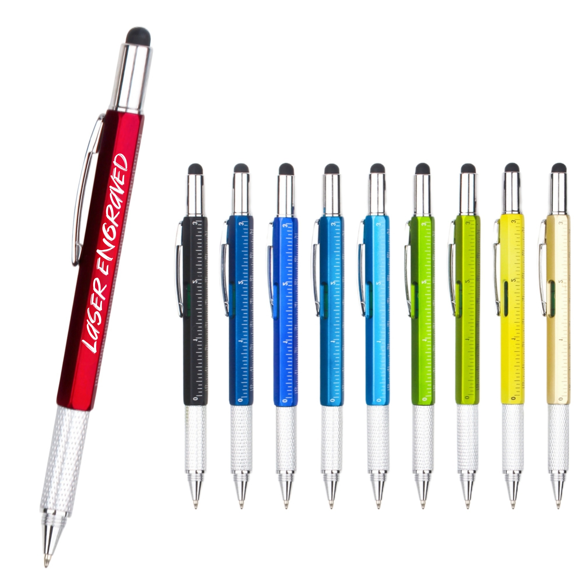 Tool Ballpoint Pen With Ruler Level 8