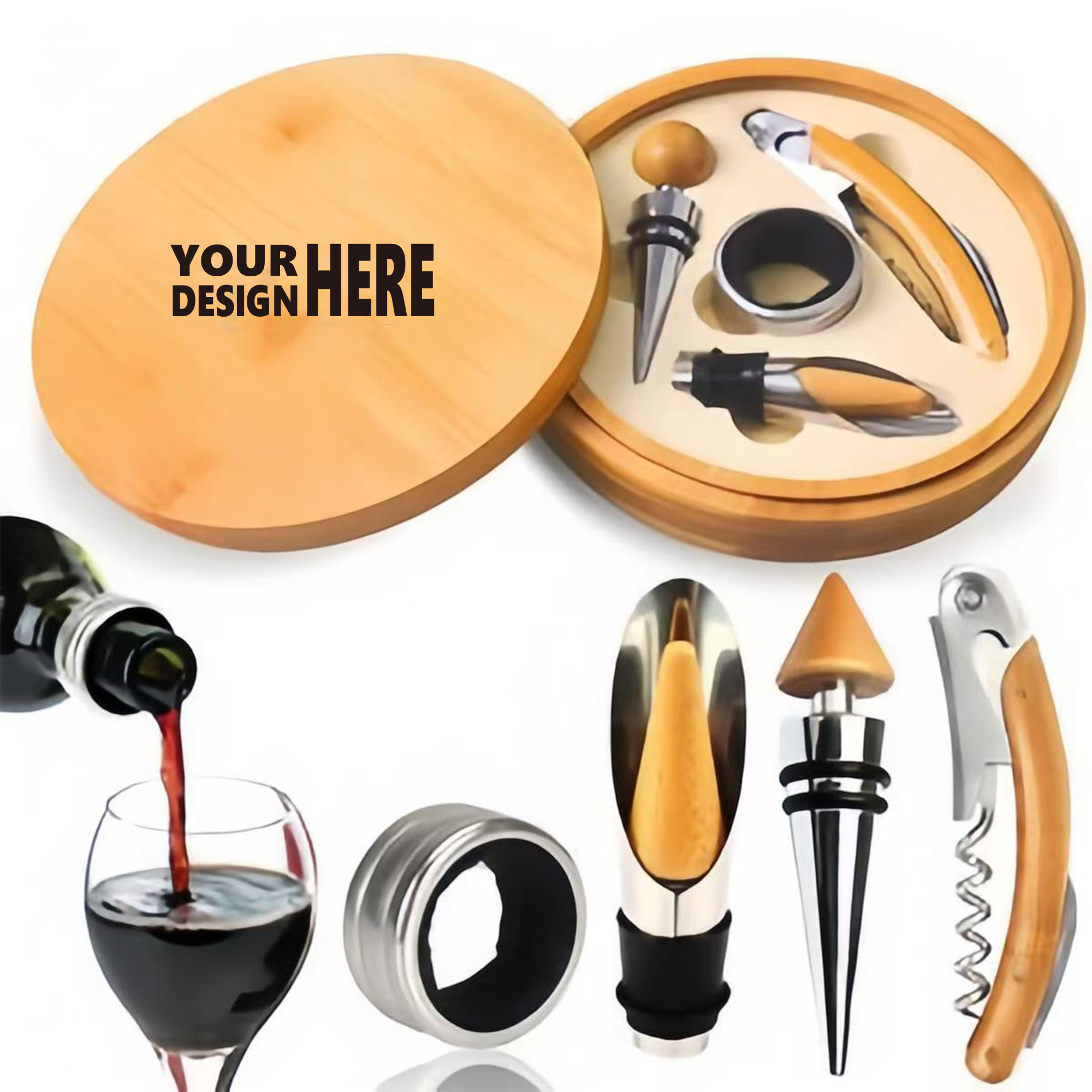 A Pack of 4 Red Wine Corkscrews 2