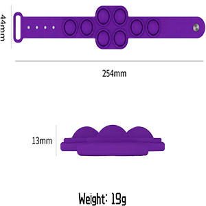 Decompression Silicone Toy Bracelet / Adjustable Buckle 5