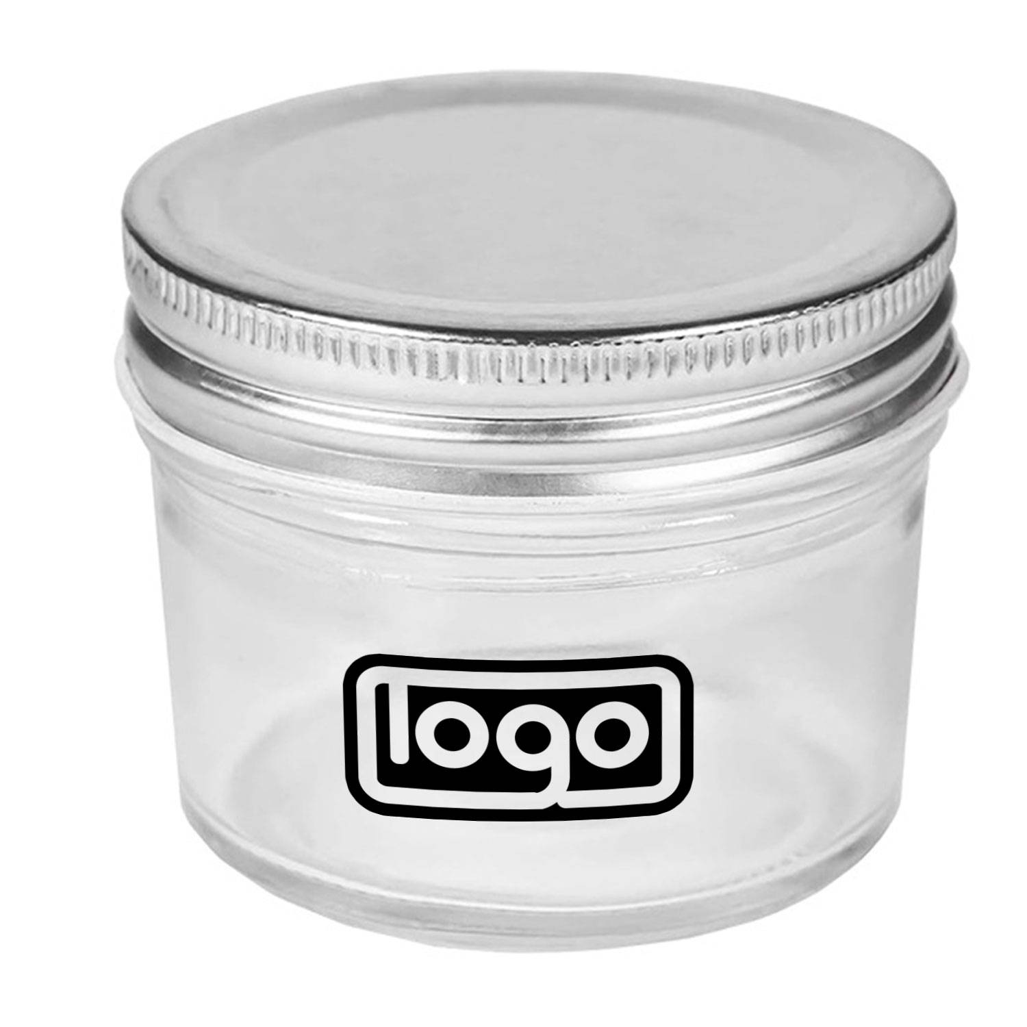 4oz Leakproof Clear Glass Storage Jar w/ Lid 2
