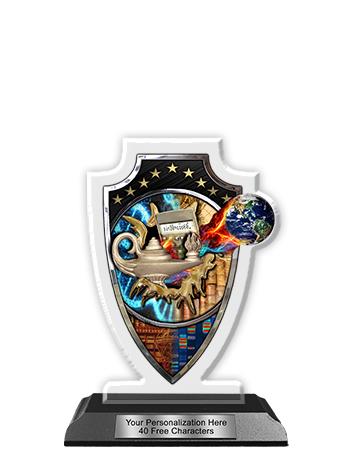 Acrylic Trophy: 6" Arrow Head, Knowledge Design, 3 2