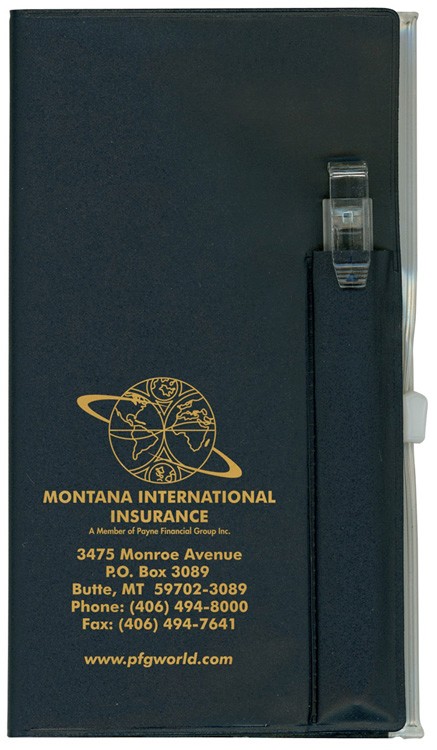Monthly Zip Back Planner & Clear Pen - Solid Color (2 Color Insert) 5