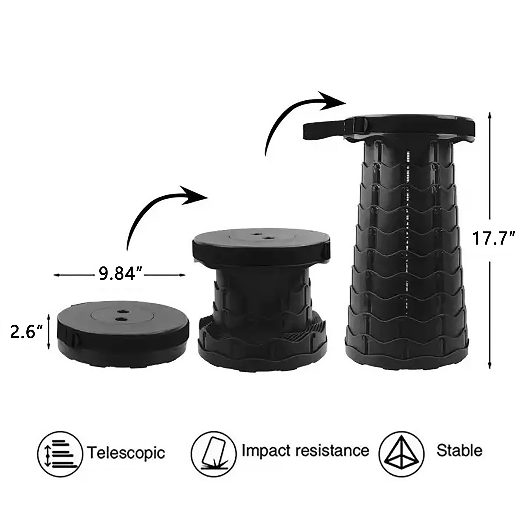 Lightweight Foldable Stool for Camping Fishing 4