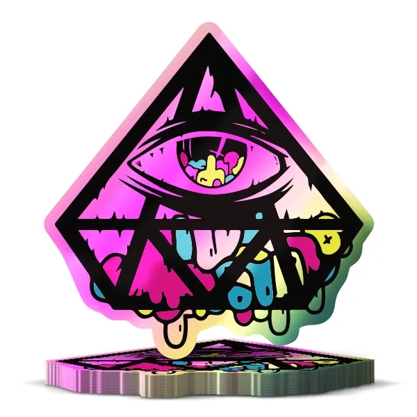 6" Custom Holographic Sticker 1
