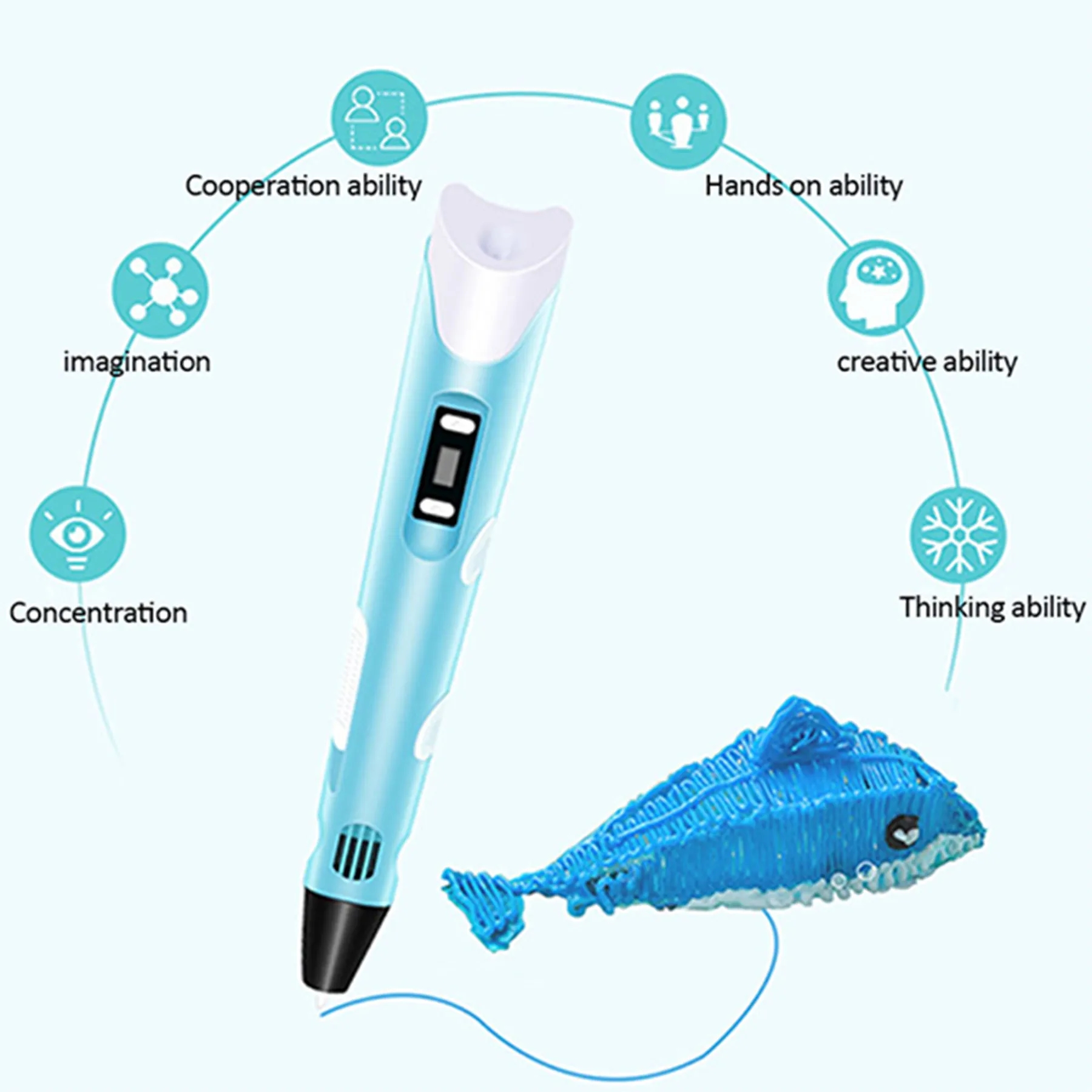 Magic 3D Drawing Printing Printer Pen Kids Toys 1