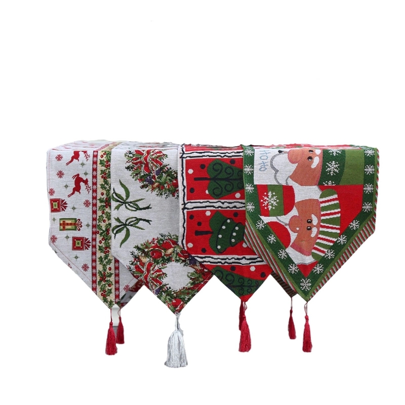 Christmas Knitted Cloth Table Runner 2