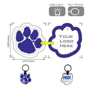 PVC Key Chain With LED Flashlight 5
