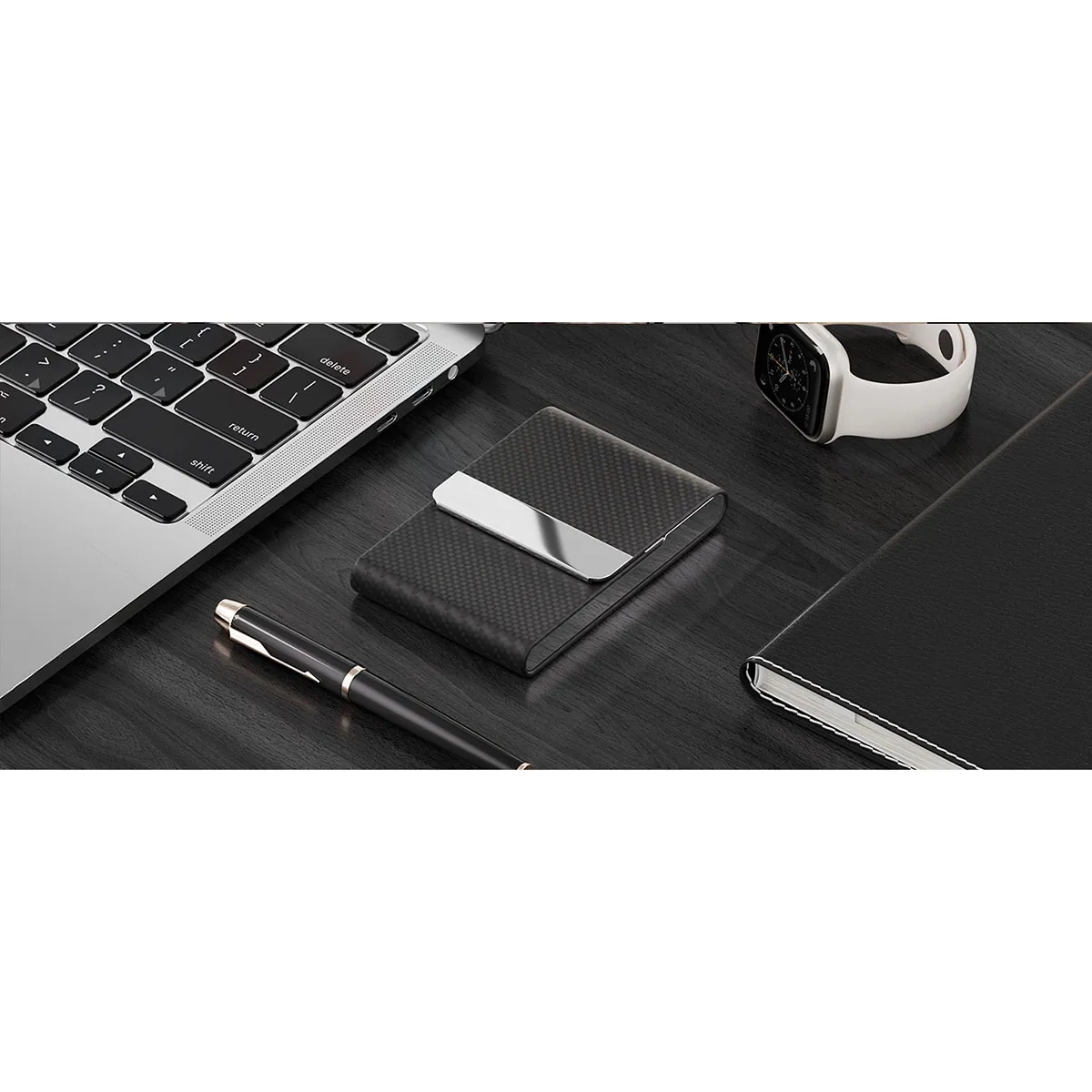 Business Name Card Holder Metal Box  with Magnetic Clasp 6