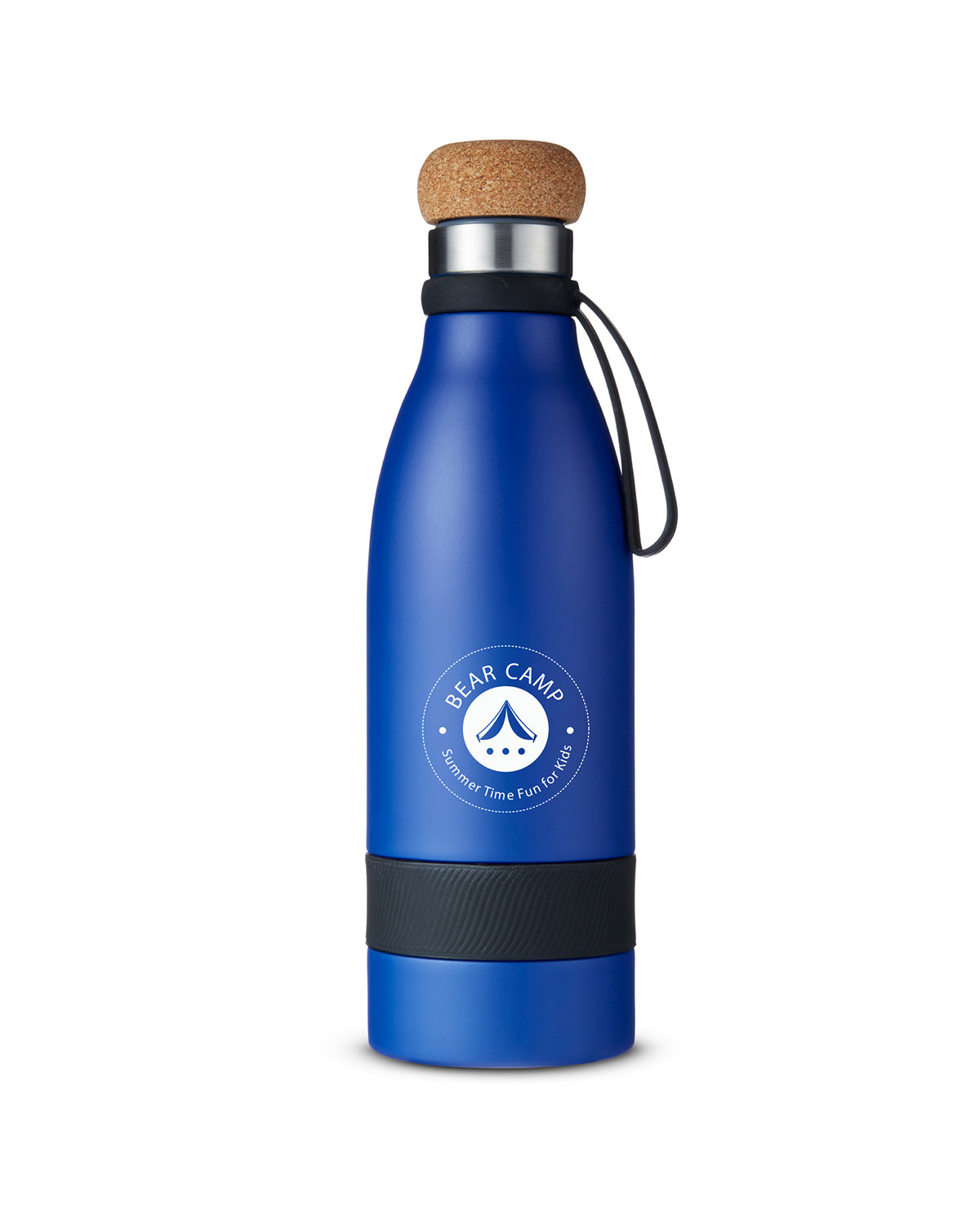 19 oz Double Wall Vacuum Insulated Bottle With Cork Lid 2