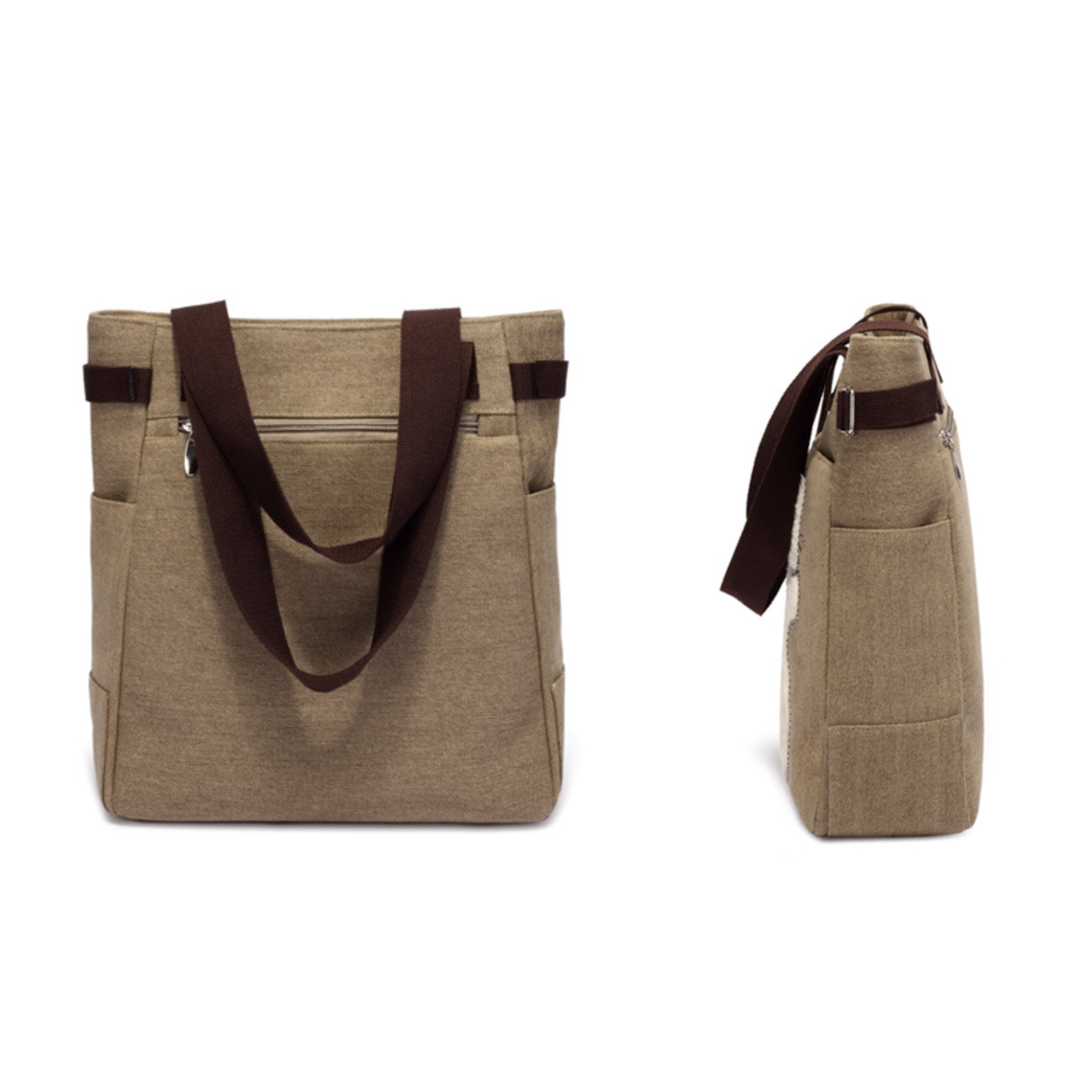 Women Canvas Handbag w/Cat Pattern (Direct Import) 4