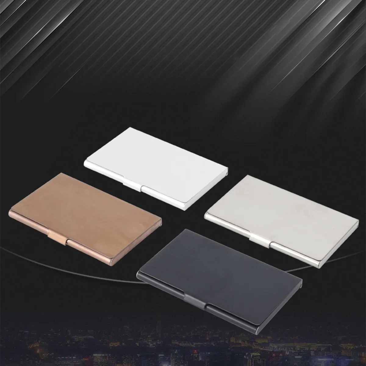 Aluminum Business Folder Credit Card Box Holder Unisex 7
