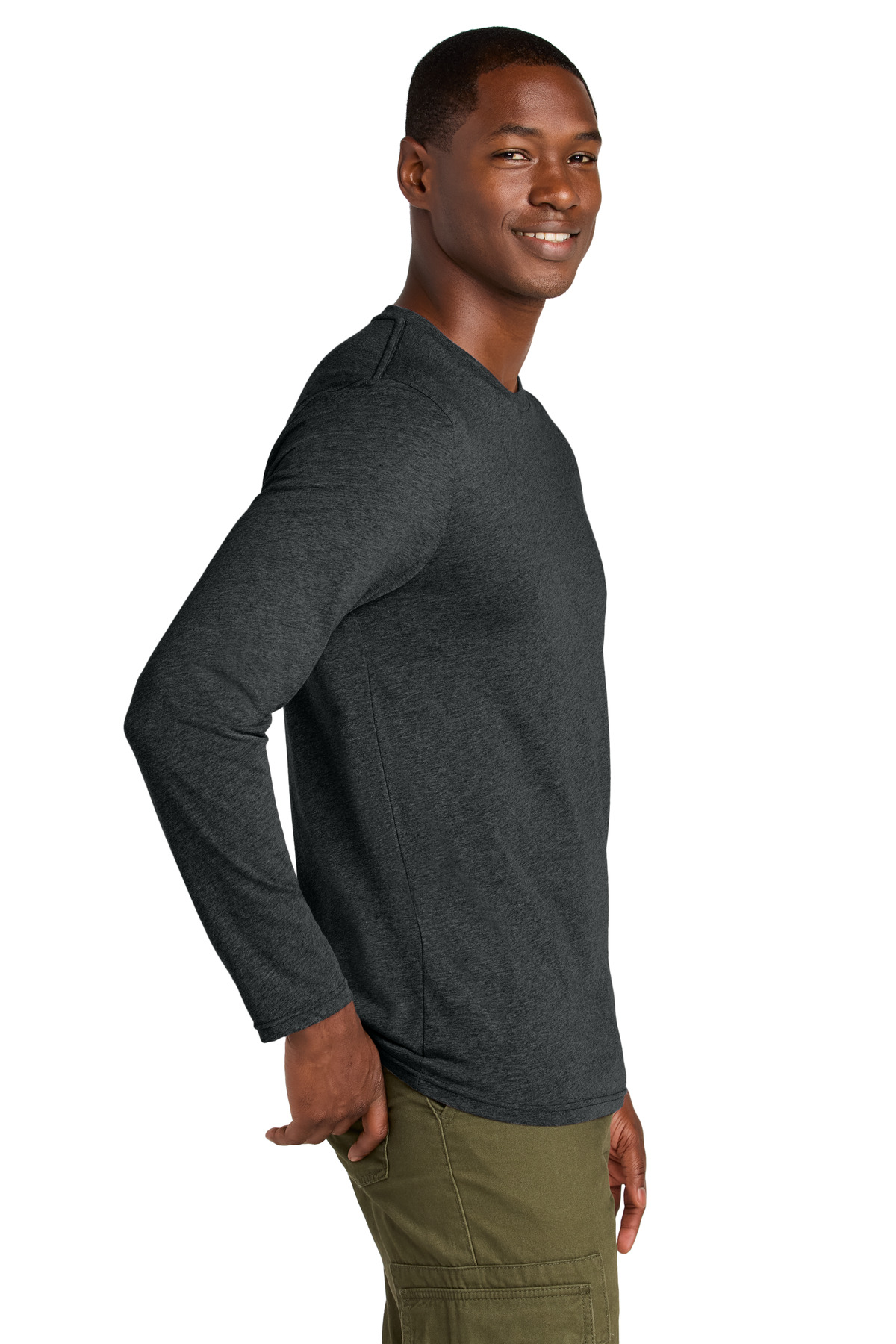 District Perfect Weight CVC Long Sleeve Tee DT185 40