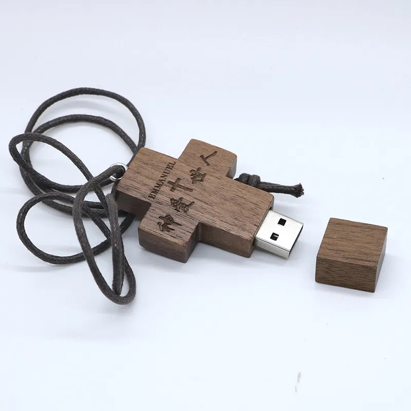 Wooden Cross USB Memory Stick 3