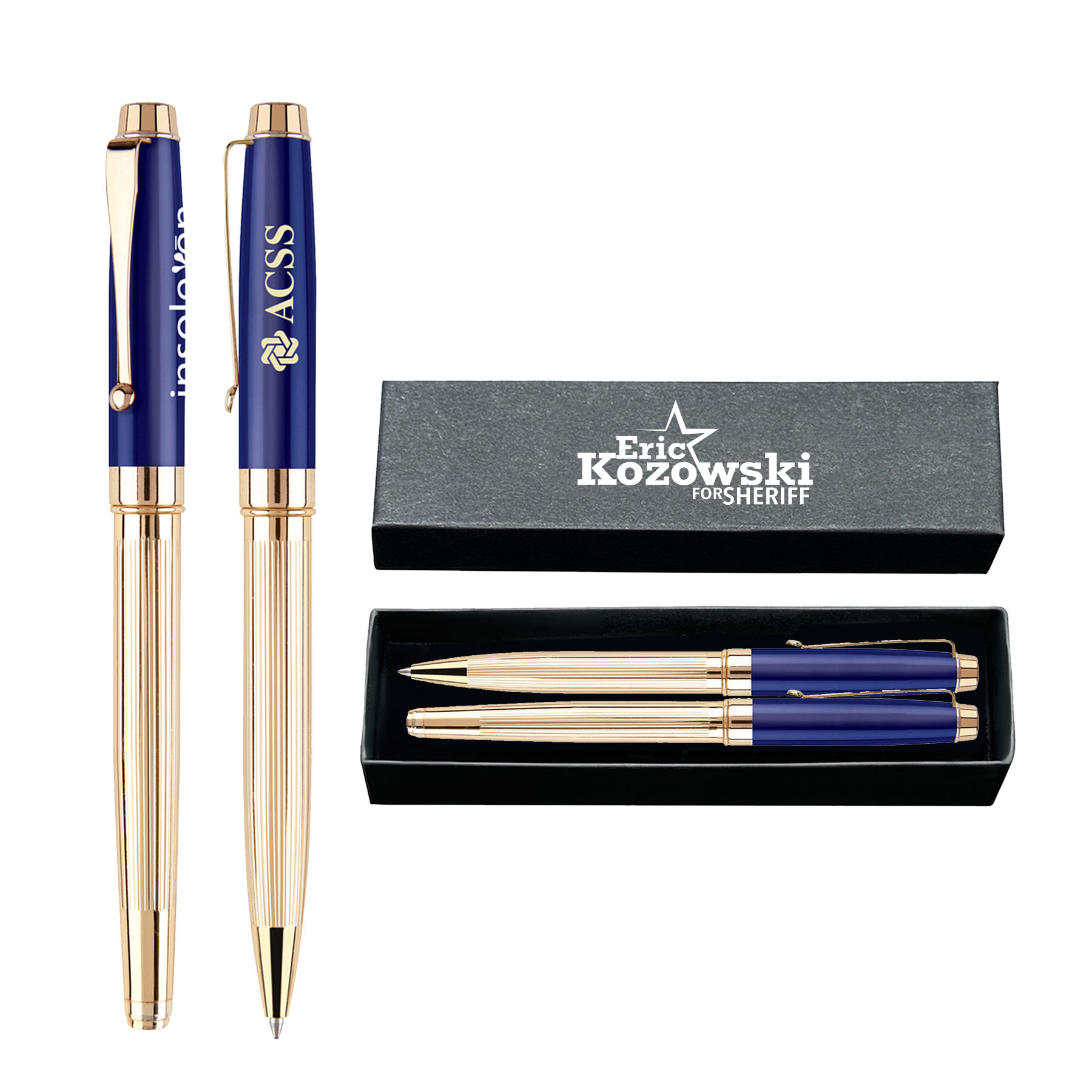 Windsor Double Metal Pen Set (E325/E326/PK16) 5