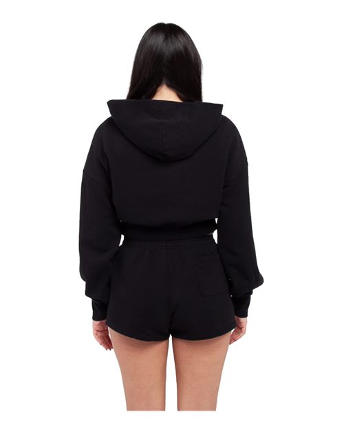 Women's Garment-Dyed Crop Hooded Sweatshirt - SHGWC 6