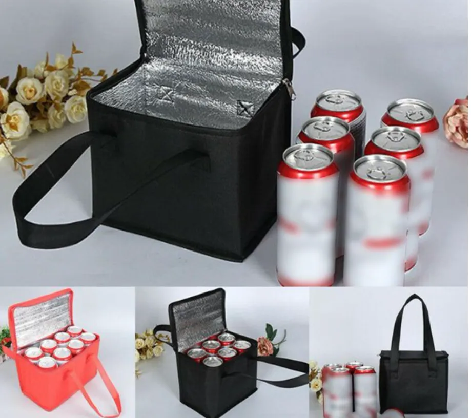 6 Cans Insulated Reusable Grocery Cooler Bag 1