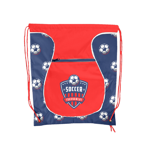 Sublimation Bulb Design Front Pocket Polyester Drawstring 2