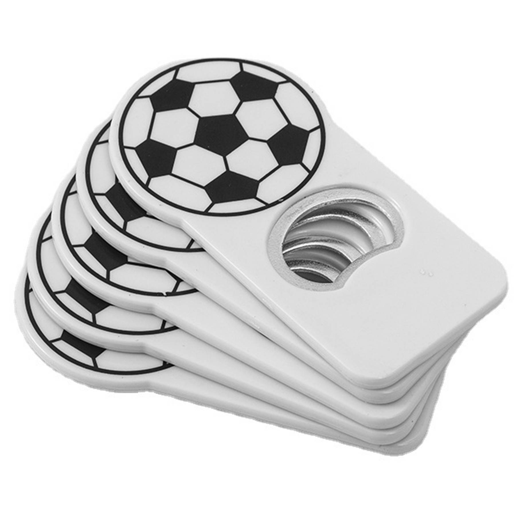 Plastic Creative soccer metal bottle opener 3