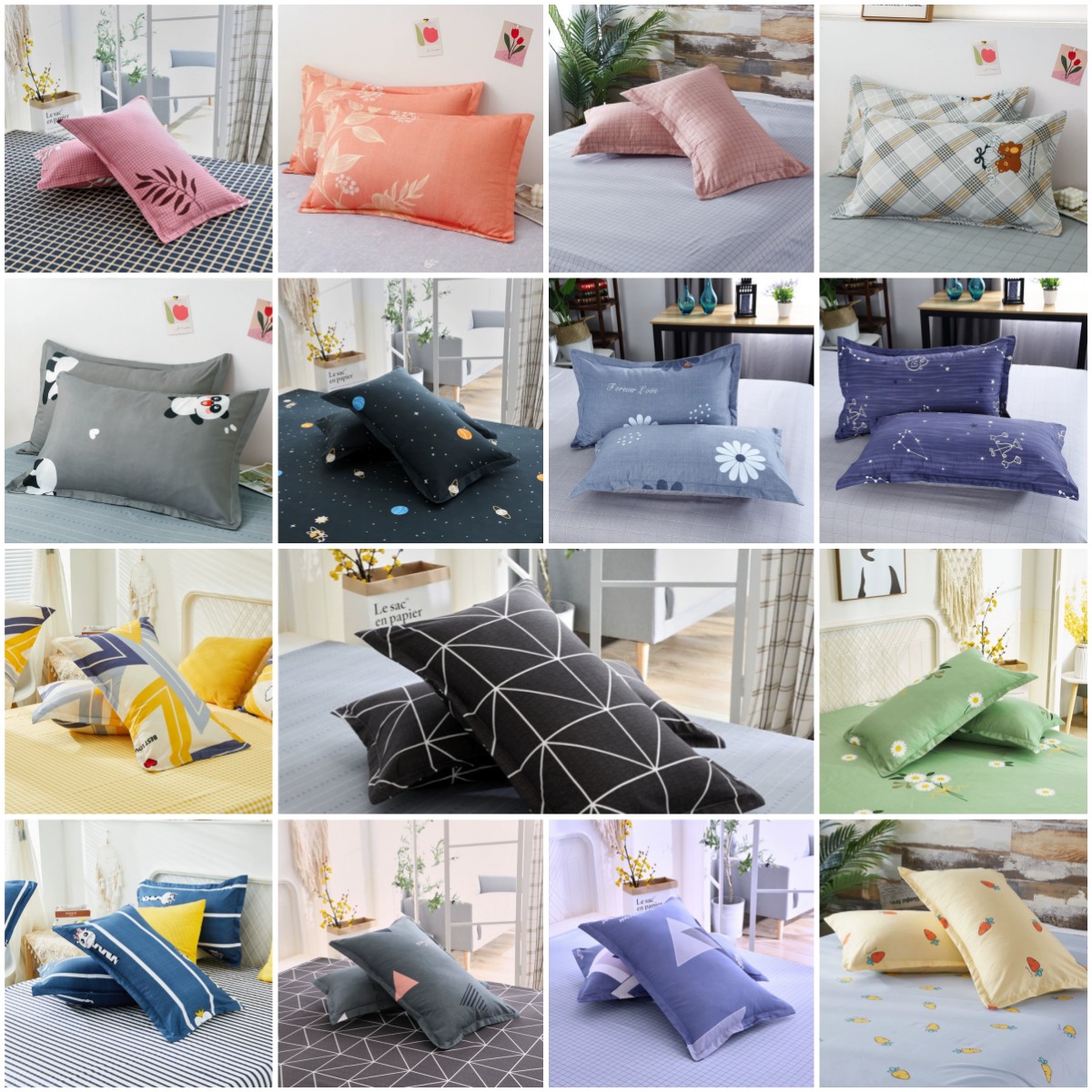 20 x 26 Inch Square Ployester Throw Pillowcase with zipper closure 1
