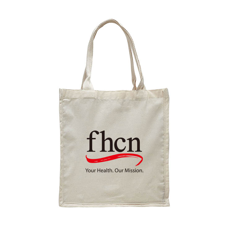 6 oz. 100% NATURAL COTTON SHEETING FANCY SHIPPING TOTE BAG 2