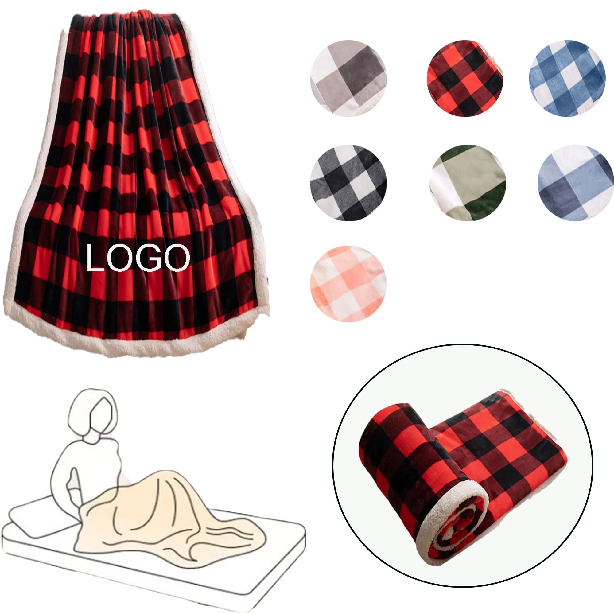 Spot Travel Sofa Berber Fleece Blanket