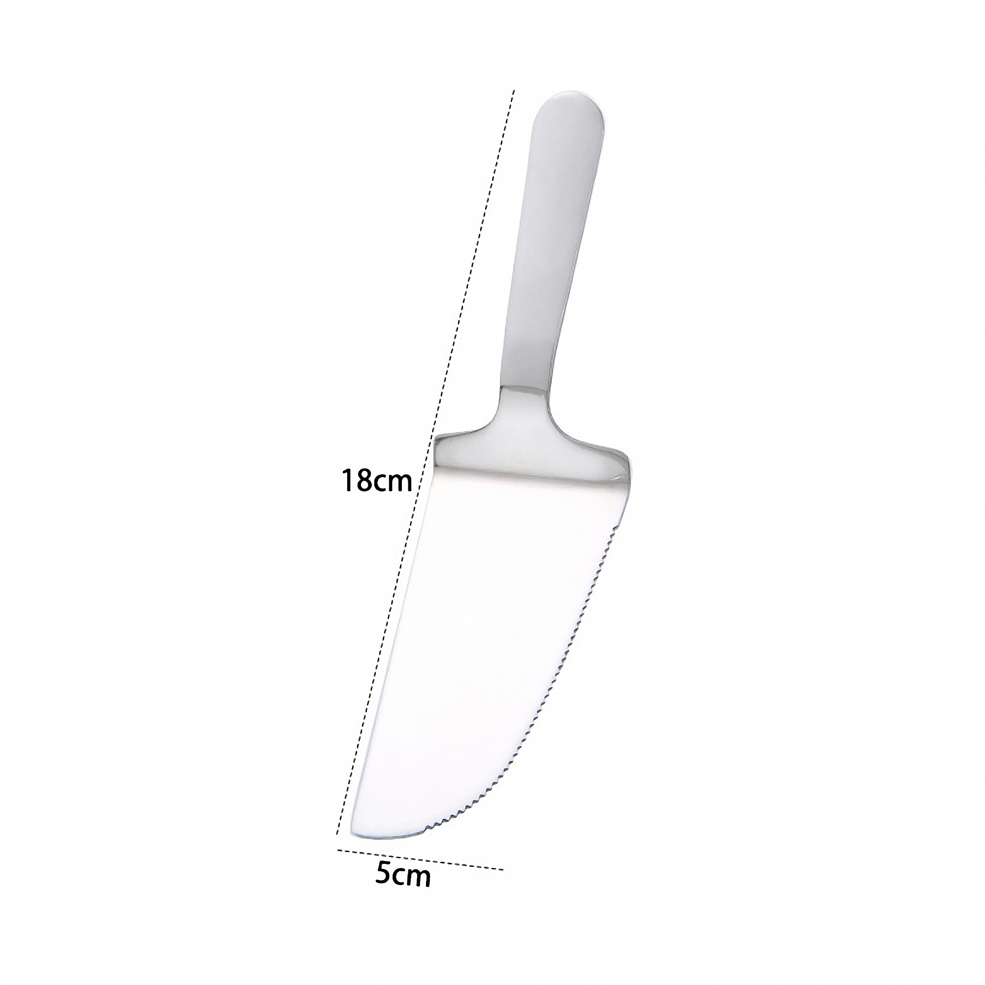 Stainless Steel Pizza Cutter and Cake Server, custom kitchen gadget with logo imprint 6