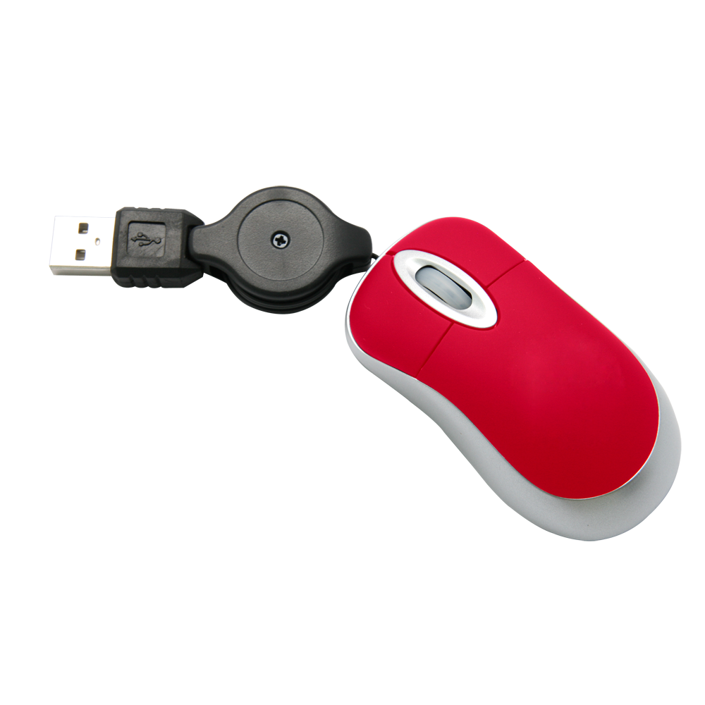 Besly Retractable Cord Mini Optical Mouse 4