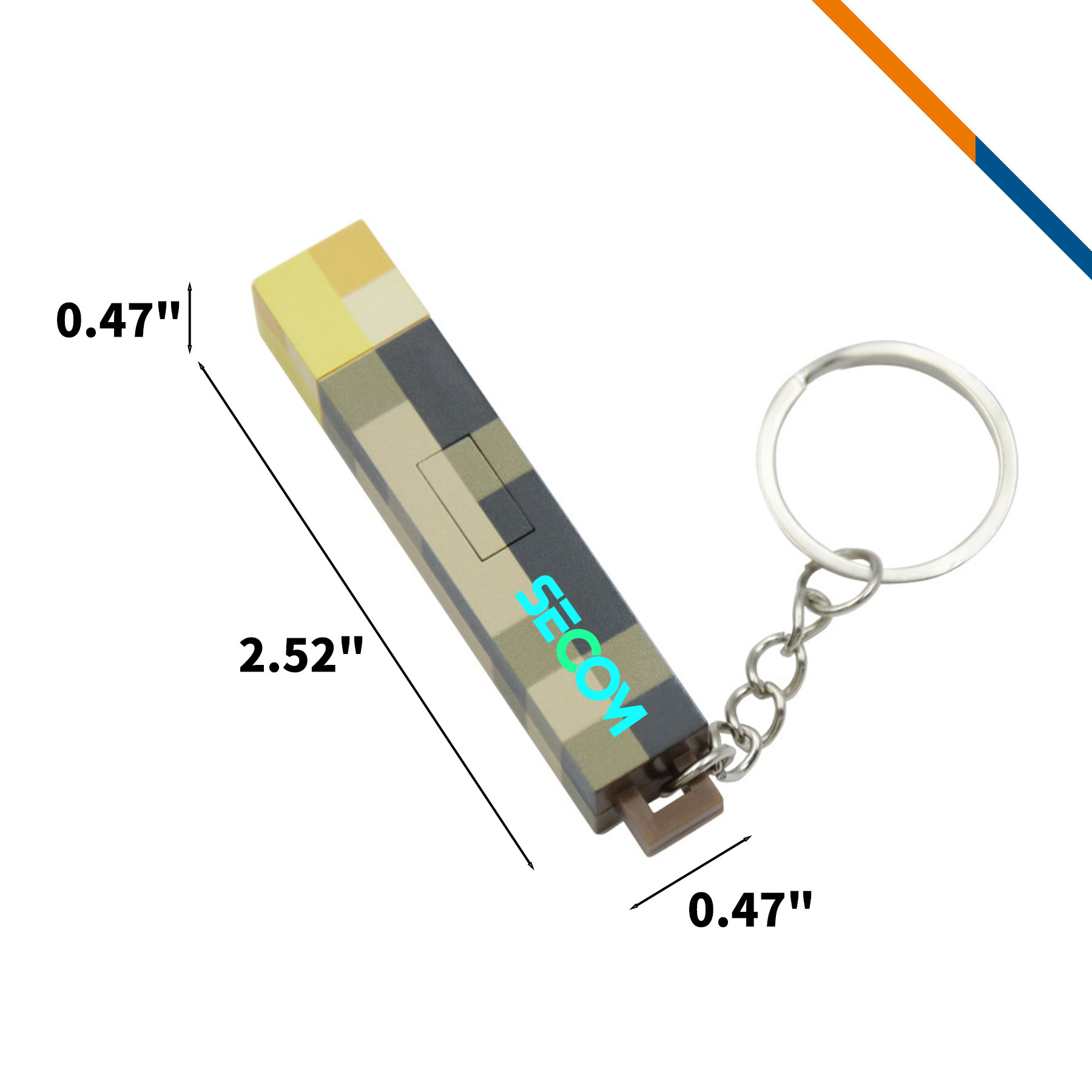 Tlish Torch LED Light Keychain 3