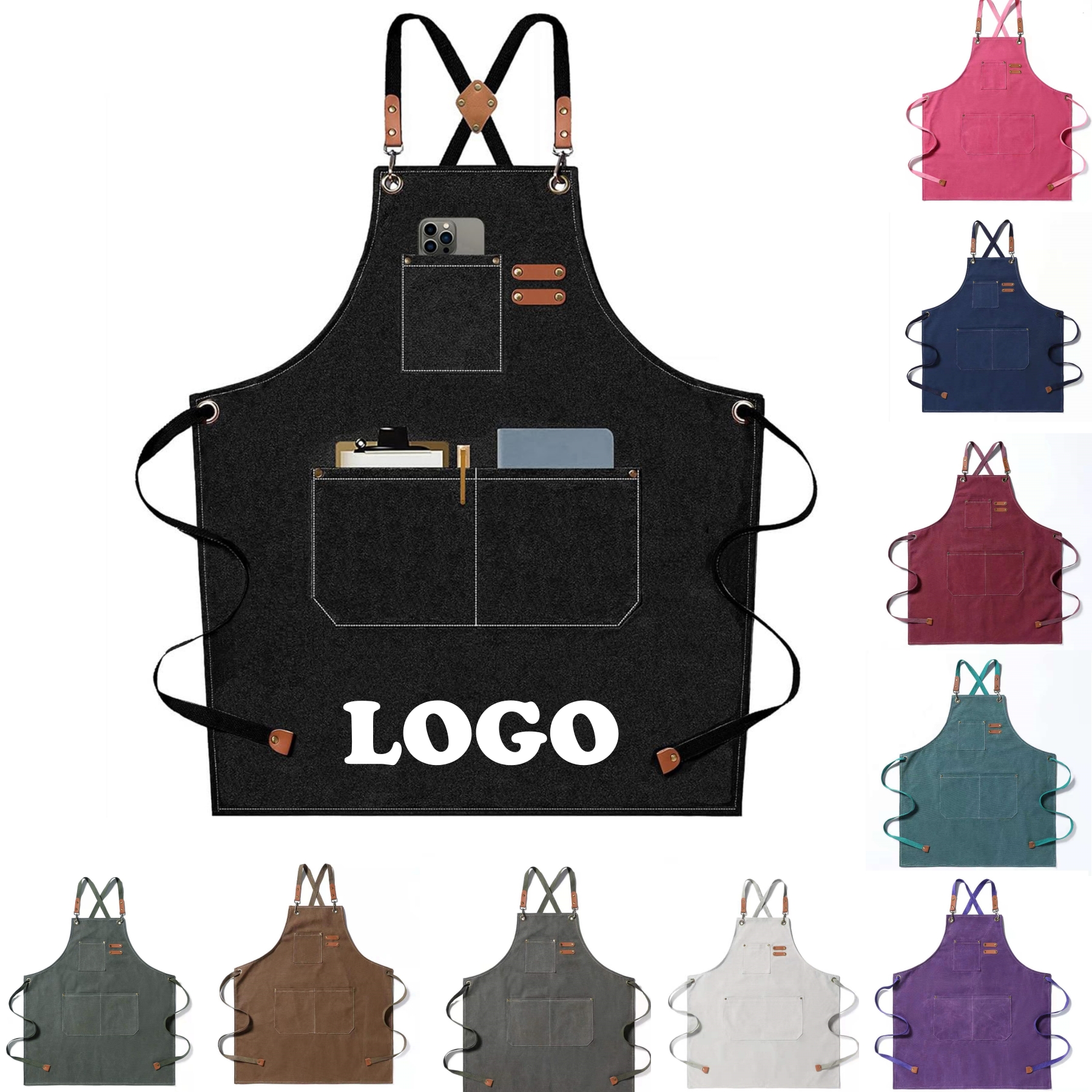 100% Cotton Canvas Apron 1