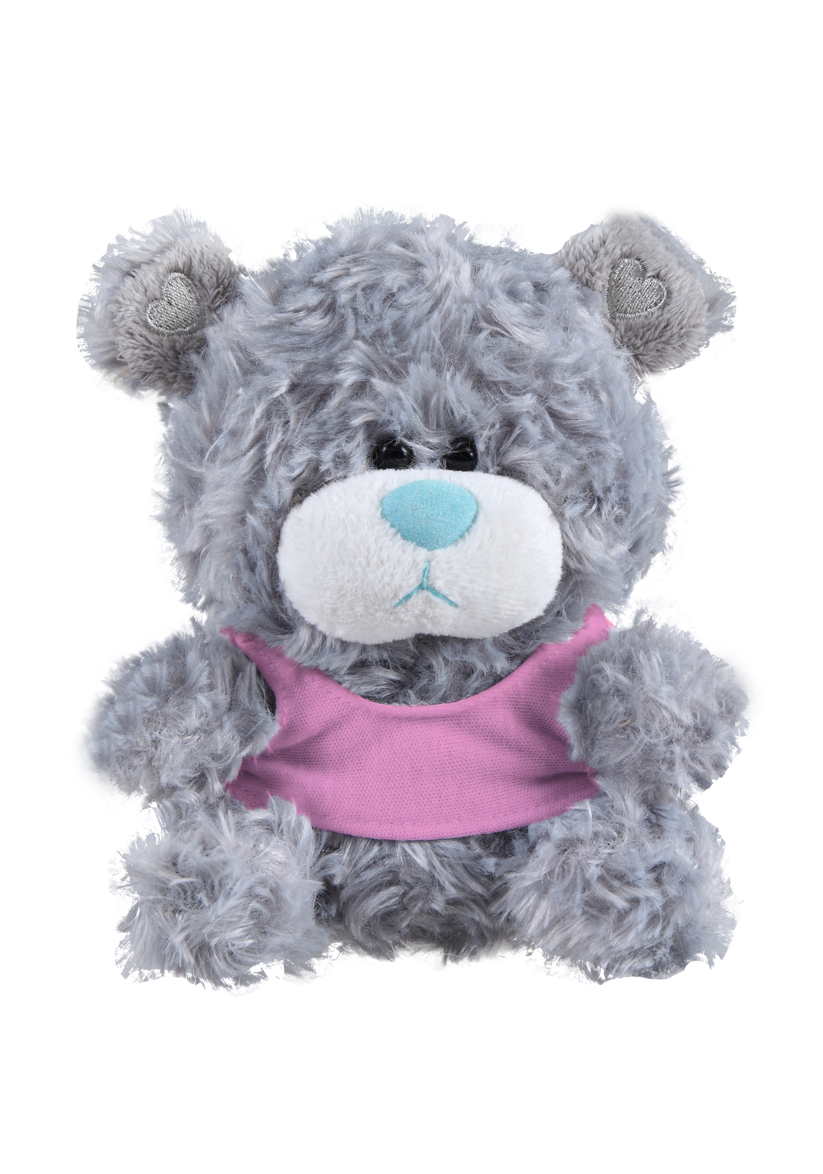 Soft Plush Gray Qbear with Tank top 12