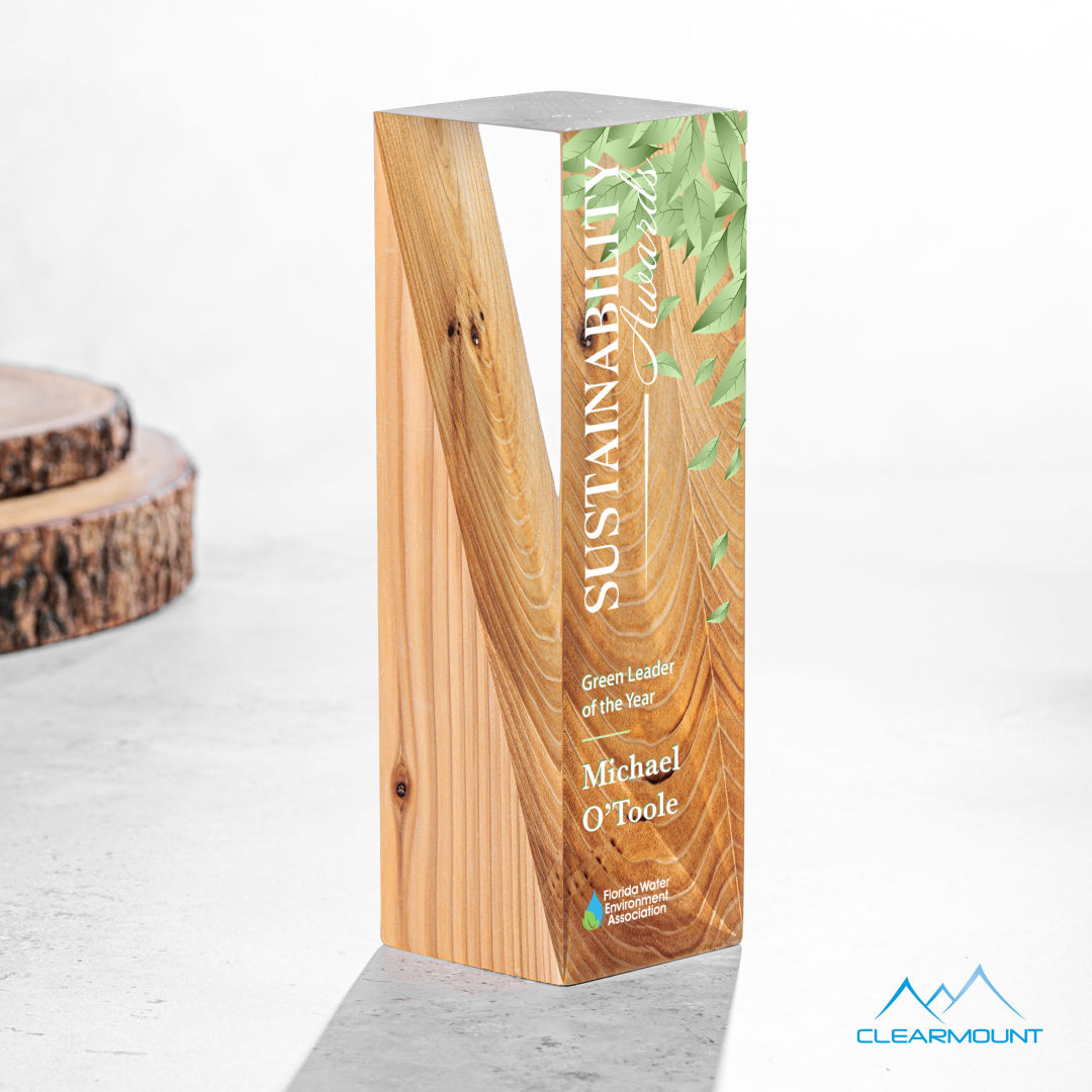 Cascades VividPrint™ Award, custom award with logo imprint 8