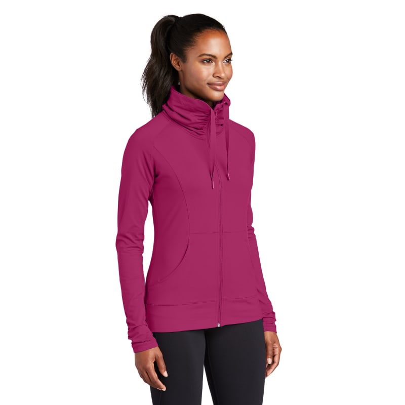 Sport-Tek Women's Sport-Wick Stretch Full-Zip Jacket. 25