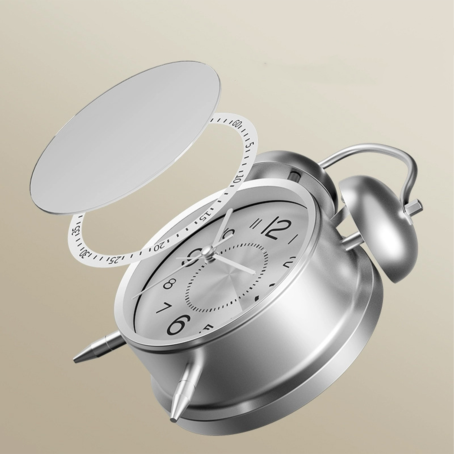 Metal Mechanical Bell Alarm Clock 5